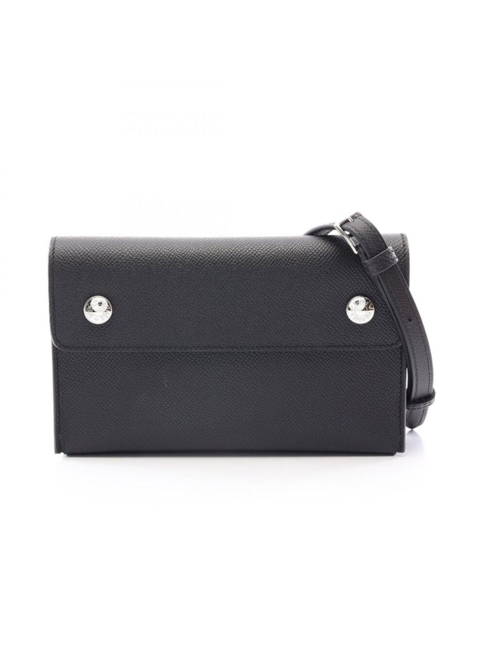 Hermes Shoulder Bag Snap to Go Black